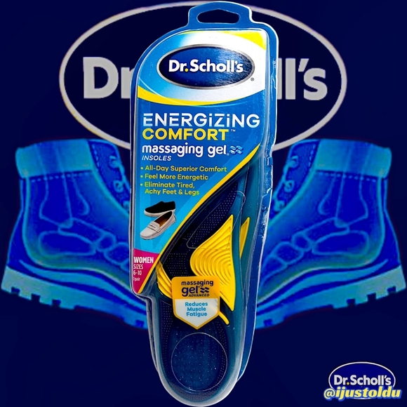 Dr. Scholl's Energizing Comfort Massaging Gel Advanced Insoles | Women Size 6-10 - Picture 2 of 12